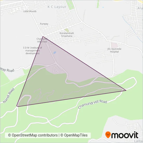 KSRTC AC Bus coverage area map