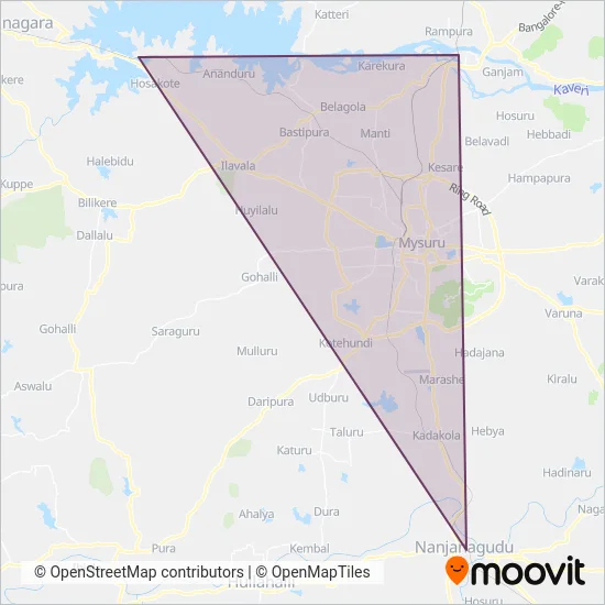 SWR Trains coverage area map