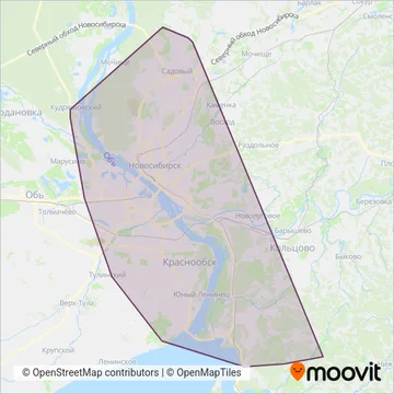 ЦУГАЭТ (Bus) coverage area map