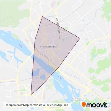 Схема покрытия компании Новосибирский метрополитен