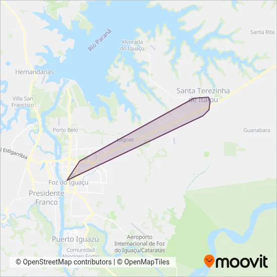VIza Transportes (Metropolitano) coverage area map