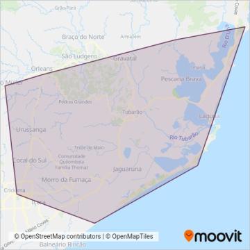 Alvorada (Intermunicipal) coverage area map