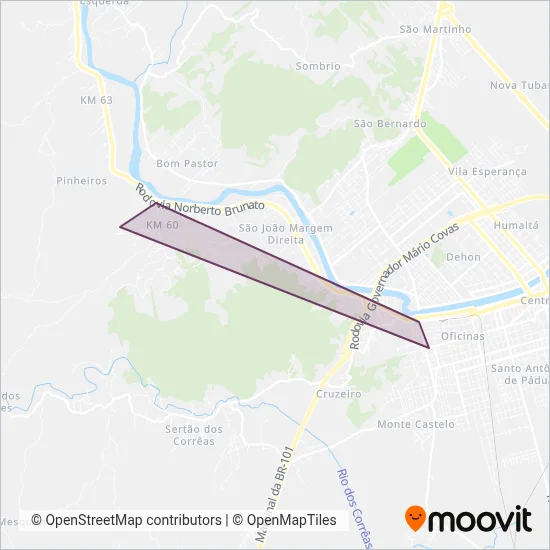 Alvorada (Municipal Tubarão) coverage area map