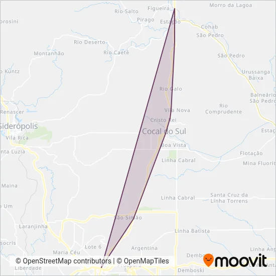 São José  (Intermunicipal) coverage area map