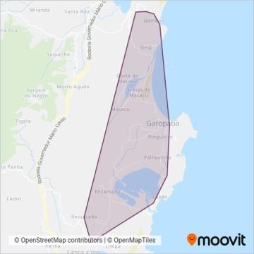 Expresso Garopaba coverage area map