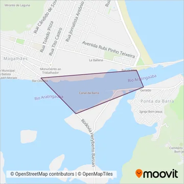 Laguna Navegação coverage area map