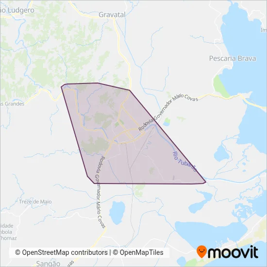 CCA - Consórcio Cidade Azul coverage area map