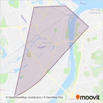 Схема покрытия компании МП «Нижегородское метро»