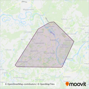 ЦДС ГПТ (Bus) coverage area map
