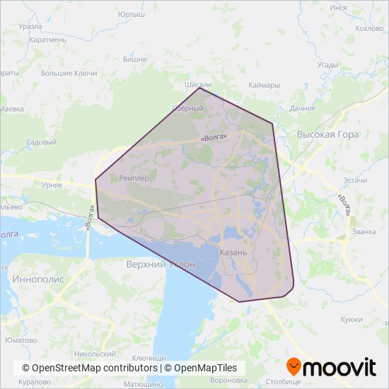 МУП ПАТП №4 coverage area map