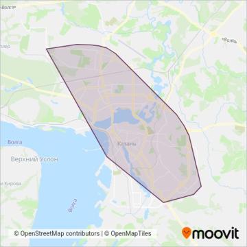 Схема покрытия компании Метроэлектротранс (Трамвай)