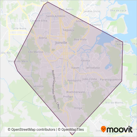 Gidion coverage area map