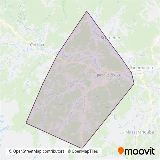 Senhora dos Campos coverage area map