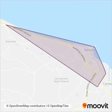 GTM coverage area map