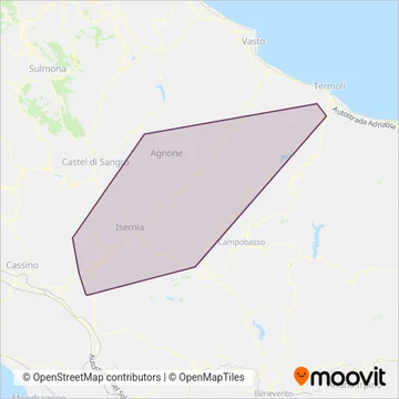 SATI coverage area map