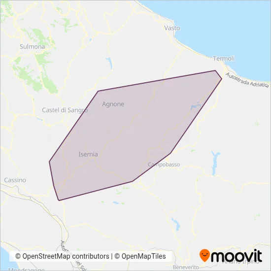 Area coperta dal servizio di SATI