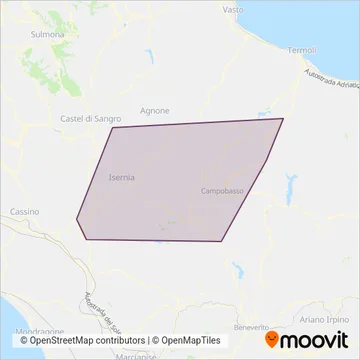 Busitalia coverage area map