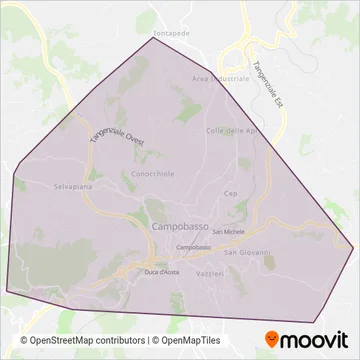 Trotta Bus Service coverage area map