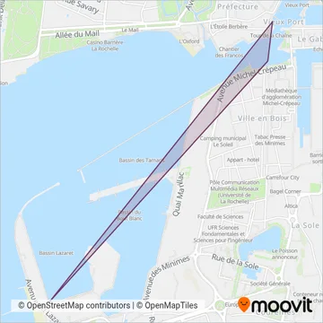 YELO (Ferry) coverage area map