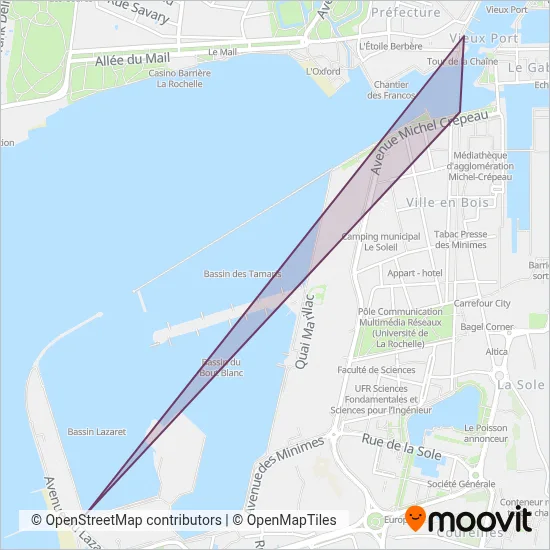 YELO (Ferry) coverage area map