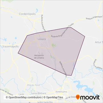 SOU Limeira coverage area map