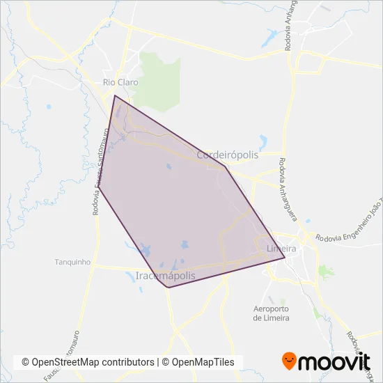 Suburbano VB coverage area map