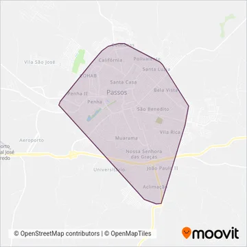 CAF coverage area map