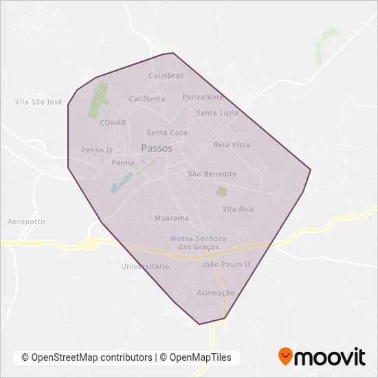 CAF coverage area map