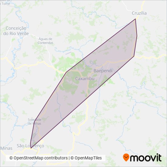 Empresa de Transporte Coutinho coverage area map