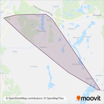 Tilausliikenne Raasepori Oy coverage area map