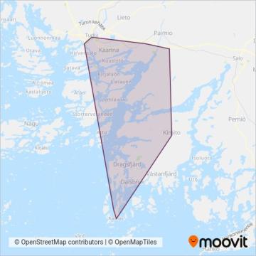 Koiviston Auto Länsi Oy coverage area map