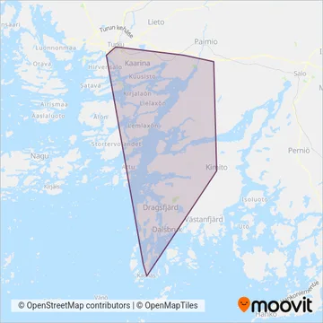Koiviston Auto Länsi Oy coverage area map