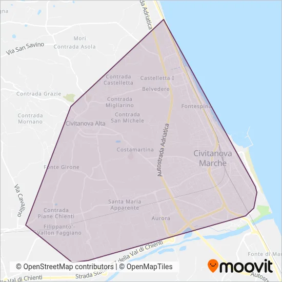 ATAC Civitanova S.p.A. coverage area map