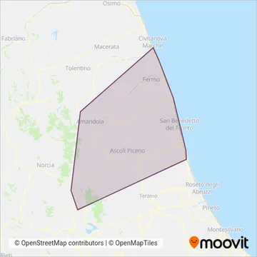 Start coverage area map
