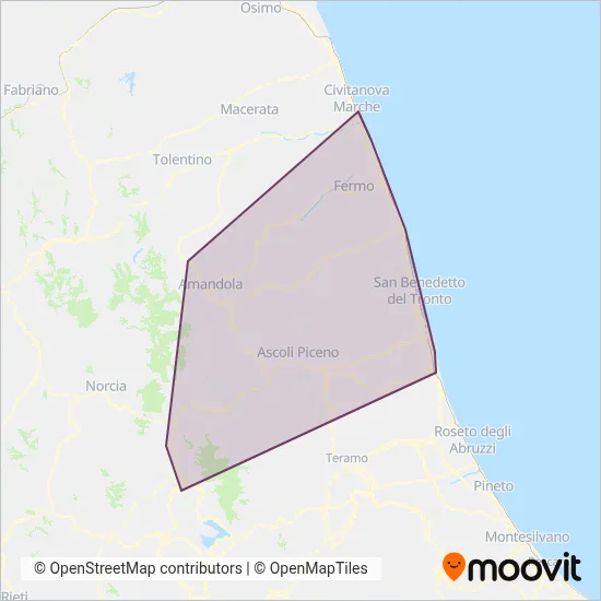 Area coperta dal servizio di Start