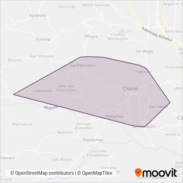 Conerobus S.p.a. coverage area map