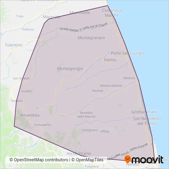 Area coperta dal servizio di TrasFer