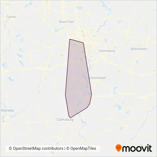 Mountain Line coverage area map