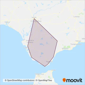 Transportes Generales Comes (VJA-147) coverage area map