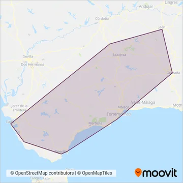 AvanzaBus by Movility Ado (VJA-092) coverage area map