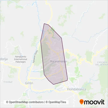 TPC - Transcolombia S.A. coverage area map