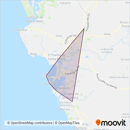 Renfe Cercanías coverage area map