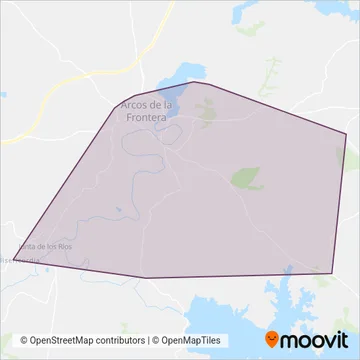CMTBC - Arcos (Urbanos) coverage area map