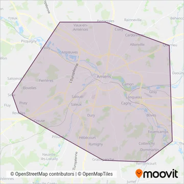 Ametis coverage area map
