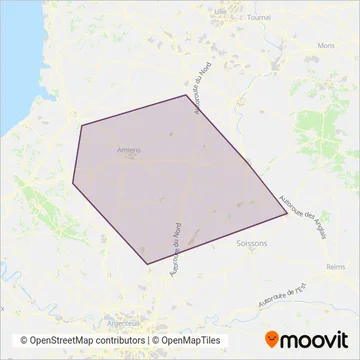 SNCF Voyageurs EA coverage area map