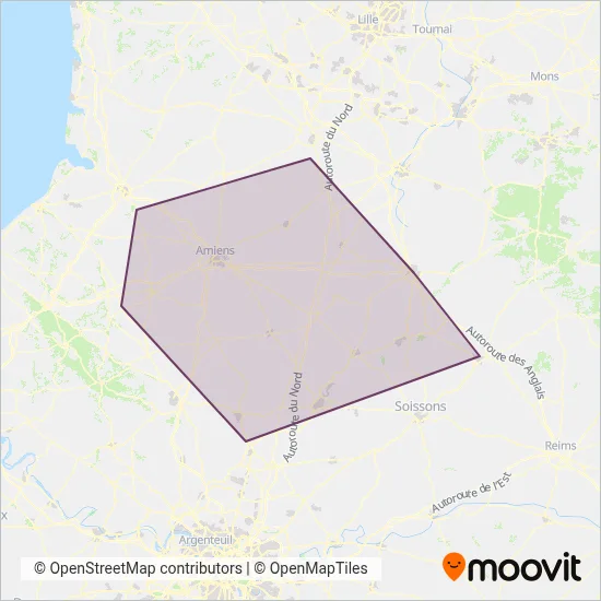 SNCF Voyageurs EA coverage area map