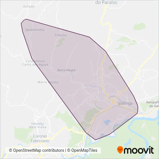 Saritur coverage area map