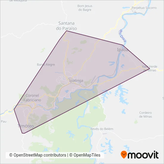 Univale coverage area map