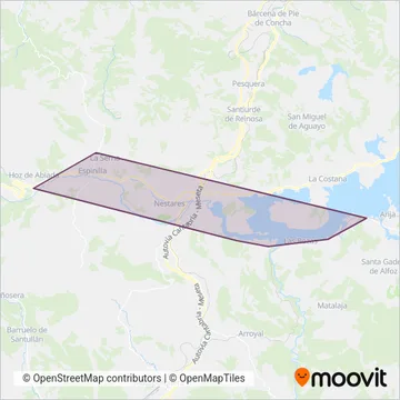 Autocares Donato coverage area map