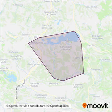 MAVI Muñoz coverage area map